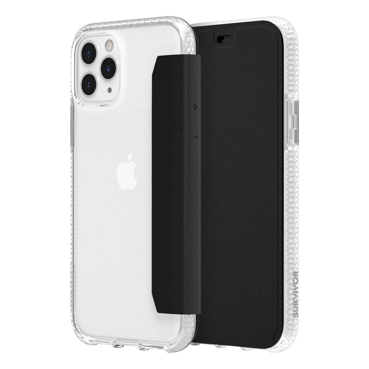 Griffin Survivor Clear Wallet Tough Case for Apple iPhone 11 Pro - Clear / Black