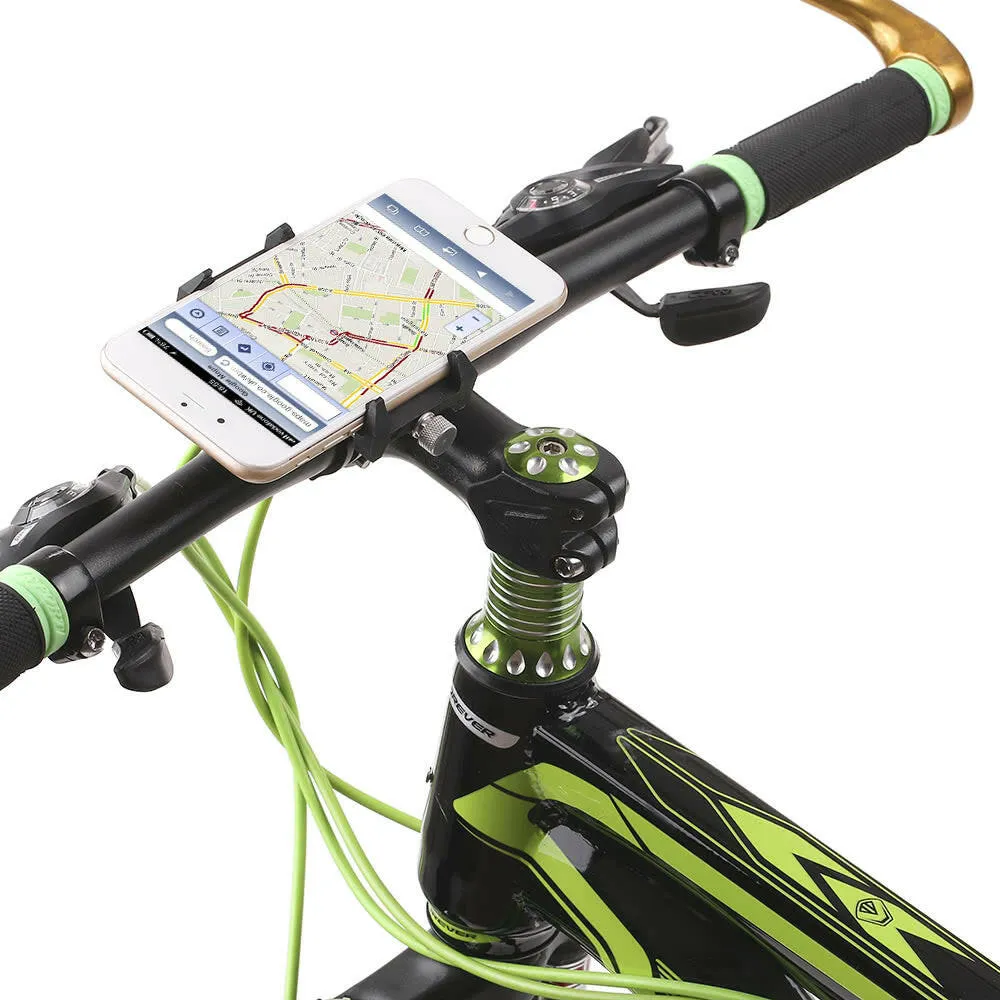 GUB Anti-Slip Bicycle Adjustable Phone Holder Mount Bracket Handlebar Clip Stand for 3.5-6.2inch Smart Mobile Phone for Android for iPhone