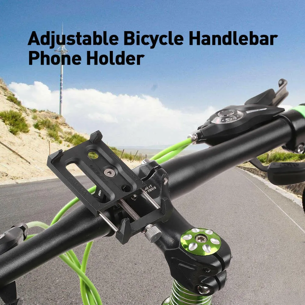 GUB Anti-Slip Bicycle Adjustable Phone Holder Mount Bracket Handlebar Clip Stand for 3.5-6.2inch Smart Mobile Phone for Android for iPhone