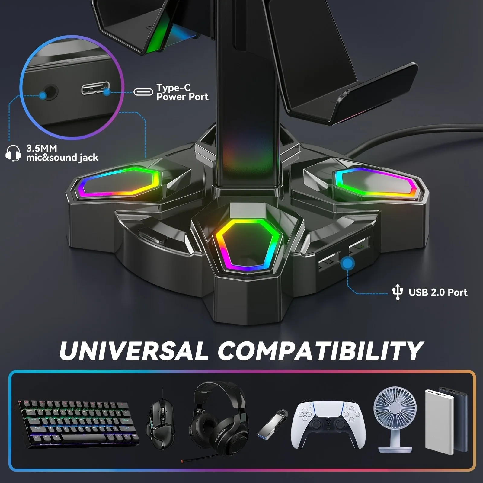 Headset & Controller LED Stand