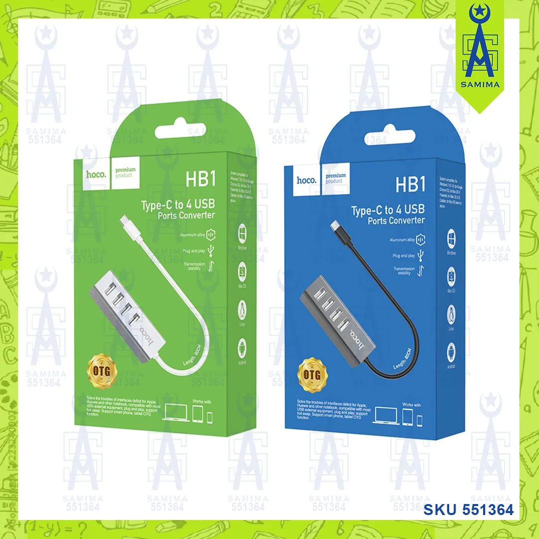 HOCO HB1 4USB LINE MACHINE ASST. COLOURS