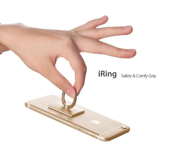 Hot Sale iRing Holder for Mobile Phones and Tablets Luxury Finger Grip Smartphone Stand Ring Holder