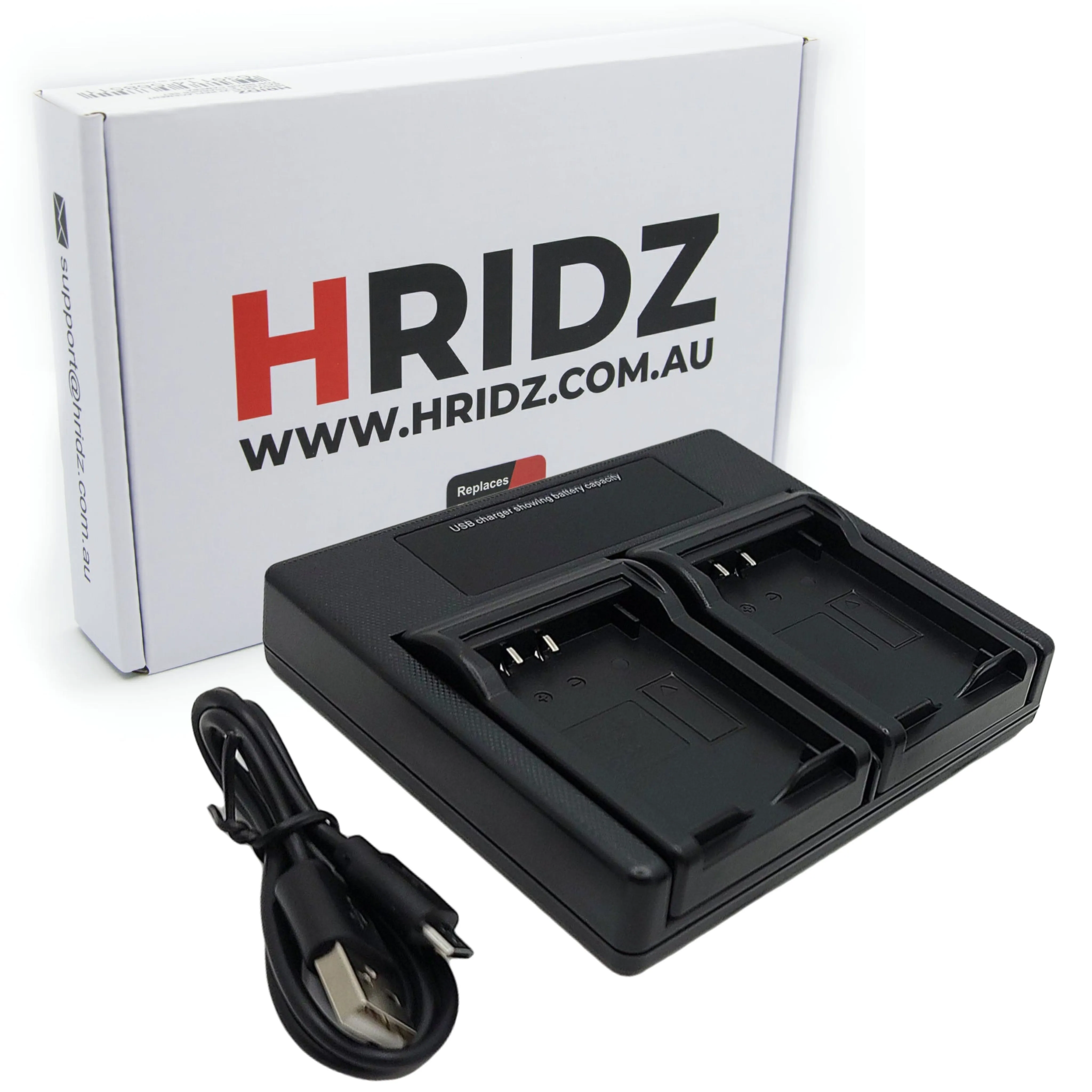 Hridz BLC12 Dual Charger For Panasonic DMW-BLC12 DMW-BLC12E DMW-BLC12GK BLC12PP