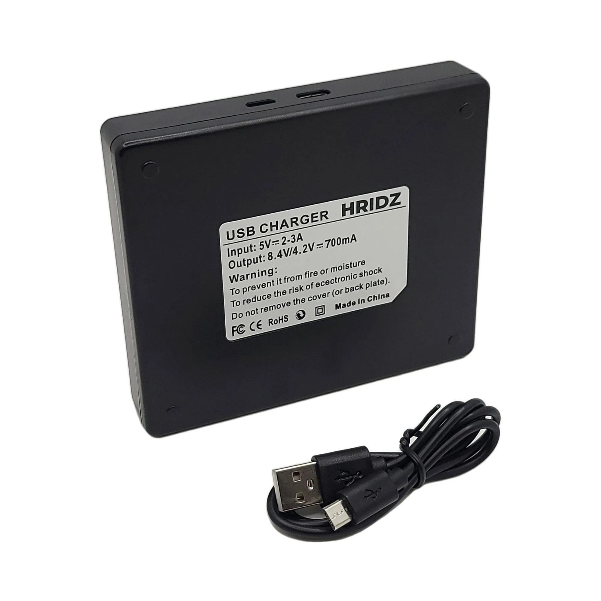 Hridz DMW-BCE10 Dual Battery Charger for Leica Panasonic Ricoh S008E BCE10 CGA-S008E Battery