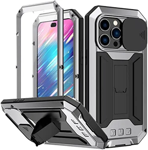 iPhone 14 Plus Case  Screen Camera Protector Kickstand