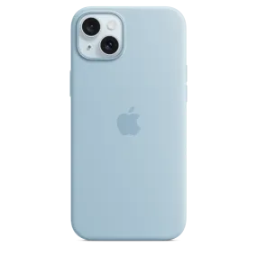 iPhone 15 Plus Silicone Case with MagSafe - Light Blue