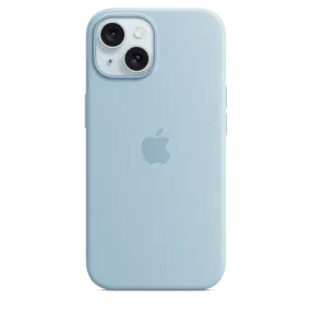 iPhone 15 Silicone Case with MagSafe - Light Blue