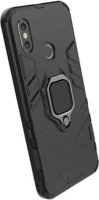 iPhone 8 Defender Armor Rugged Case with Ring Holder - Black