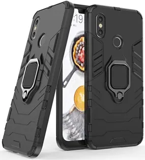 iPhone 8 Defender Armor Rugged Case with Ring Holder - Black