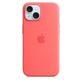 iPhone 15 Silicone Case with MagSafe - Guava