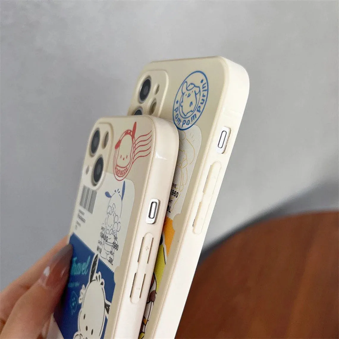 Japanese Cartoon Travel Ticket PN PC iPhone Case 6 7 8 XS XR X 11 12 13 14 15 Pro Promax 12mini 13 mini