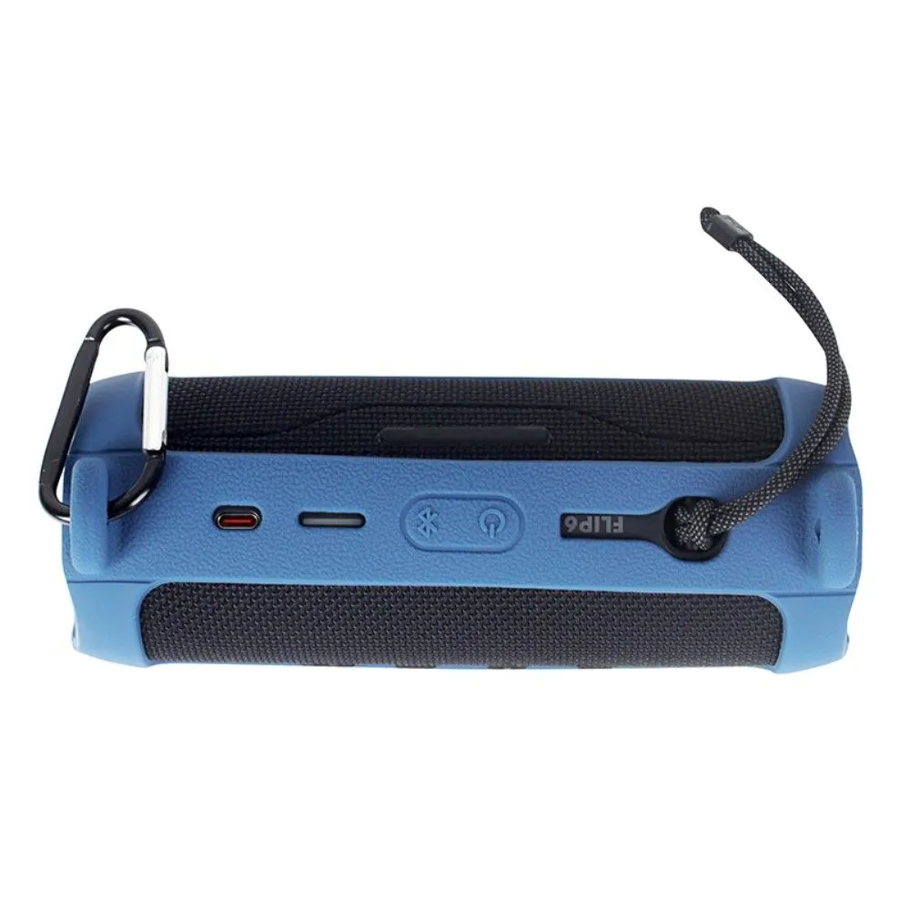 JBL Flip 6 silicone cover with strap - Blue