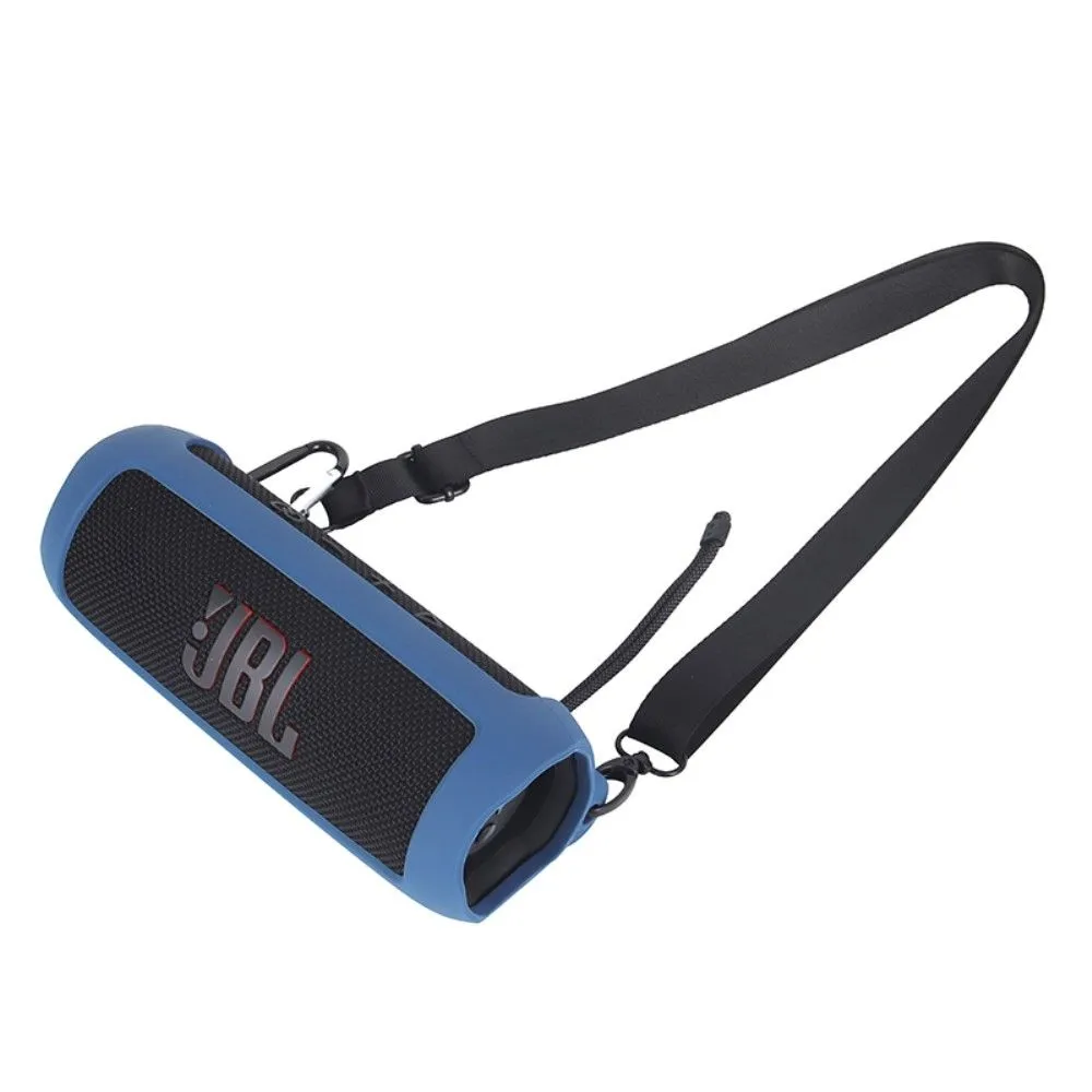 JBL Flip 6 silicone cover with strap - Blue