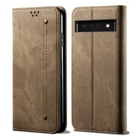 Jeans Google Pixel 6 Flip case - Khaki