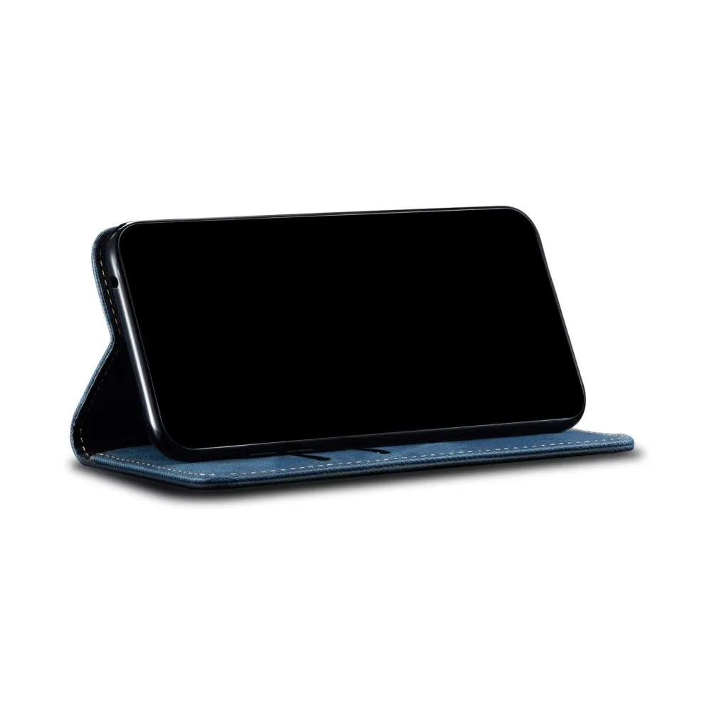 Jeans Motorola Edge (2021) Flip case - Blue