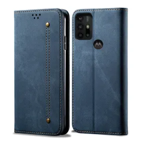 Jeans Motorola Moto G30 Flip case - Blue