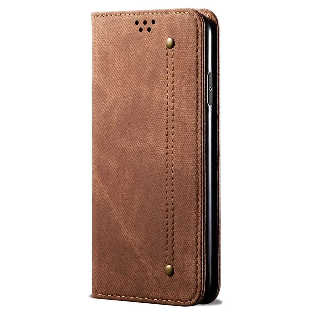 Jeans Samsung Galaxy A23 Flip case - Coffee