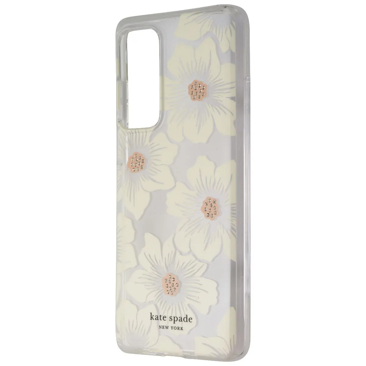 Kate Spade Case for Motorola Edge 5G UW (2021) - Hollyhock Floral Clear/Cream