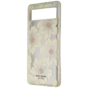 Kate Spade Defensive Hardshell Case for Pixel 6 - Hollyhock Floral Clear