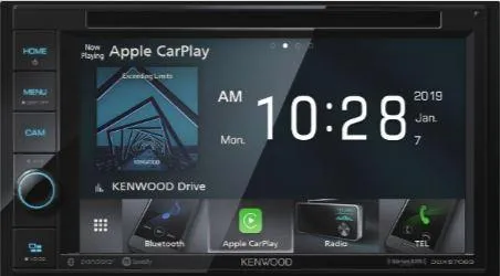 Kenwood DDX5706S 6.2" Apple CarPlay DVD Receiver with Bluetooth