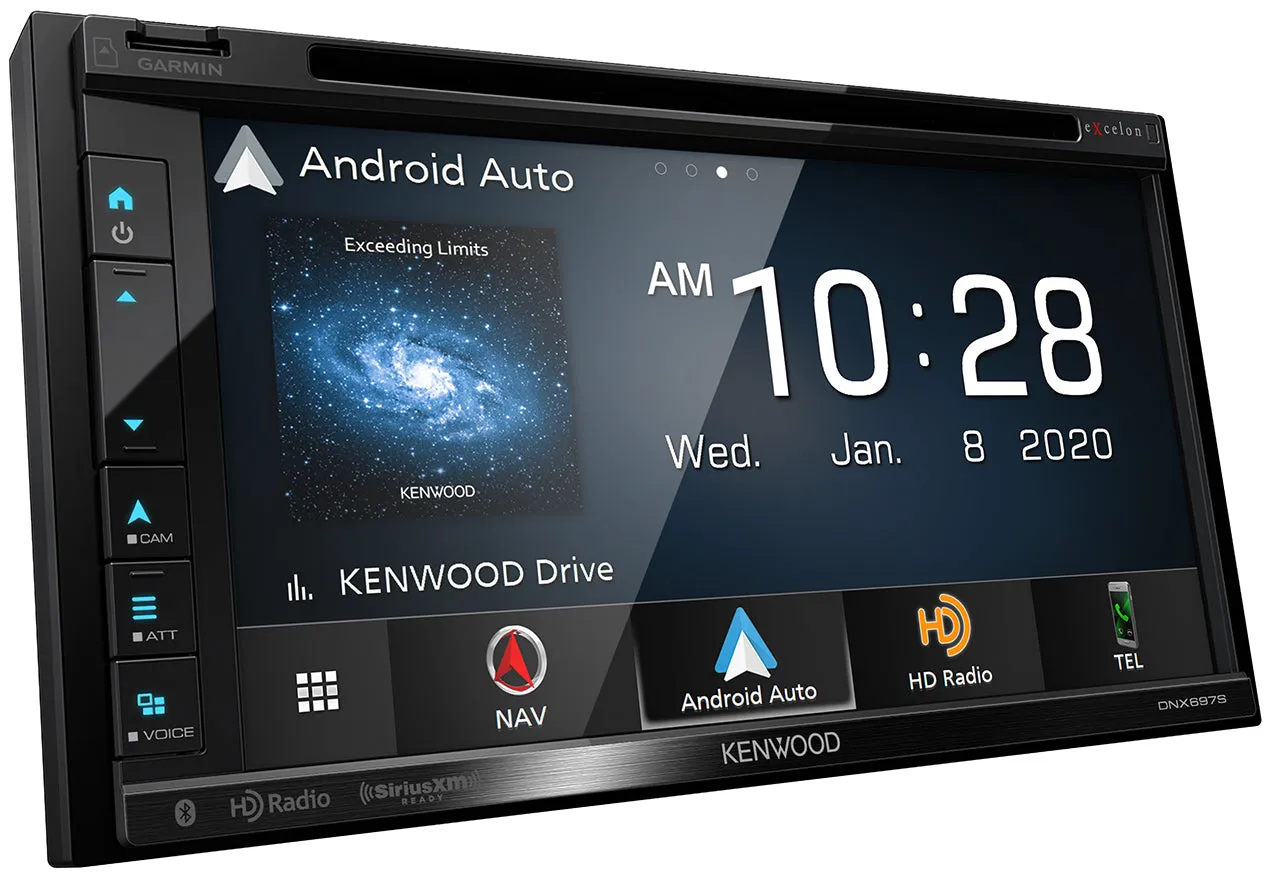 Kenwood Excelon DNX697S - 6.8" WVGA Navigation/DVD Receiver with Apple CarPlay & Android Auto Ready