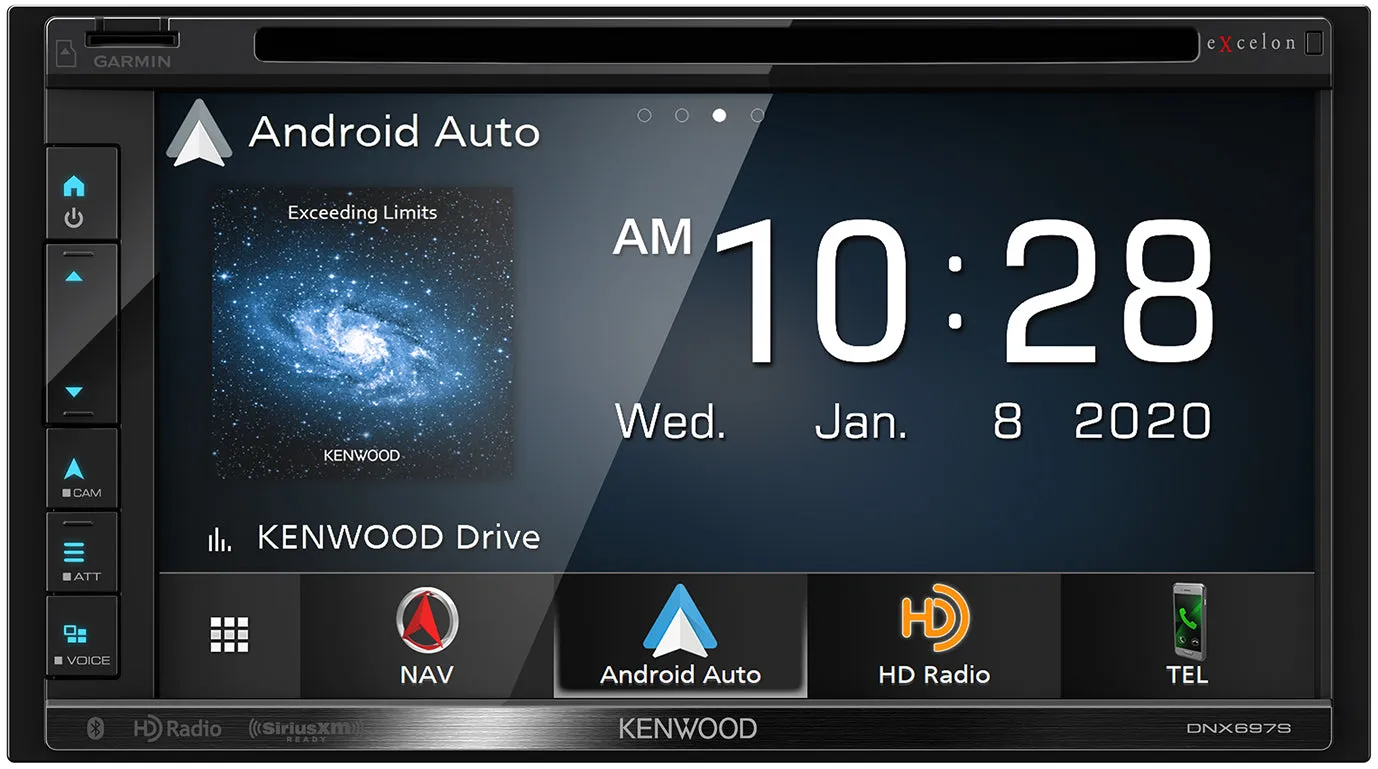 Kenwood Excelon DNX697S - 6.8" WVGA Navigation/DVD Receiver with Apple CarPlay & Android Auto Ready