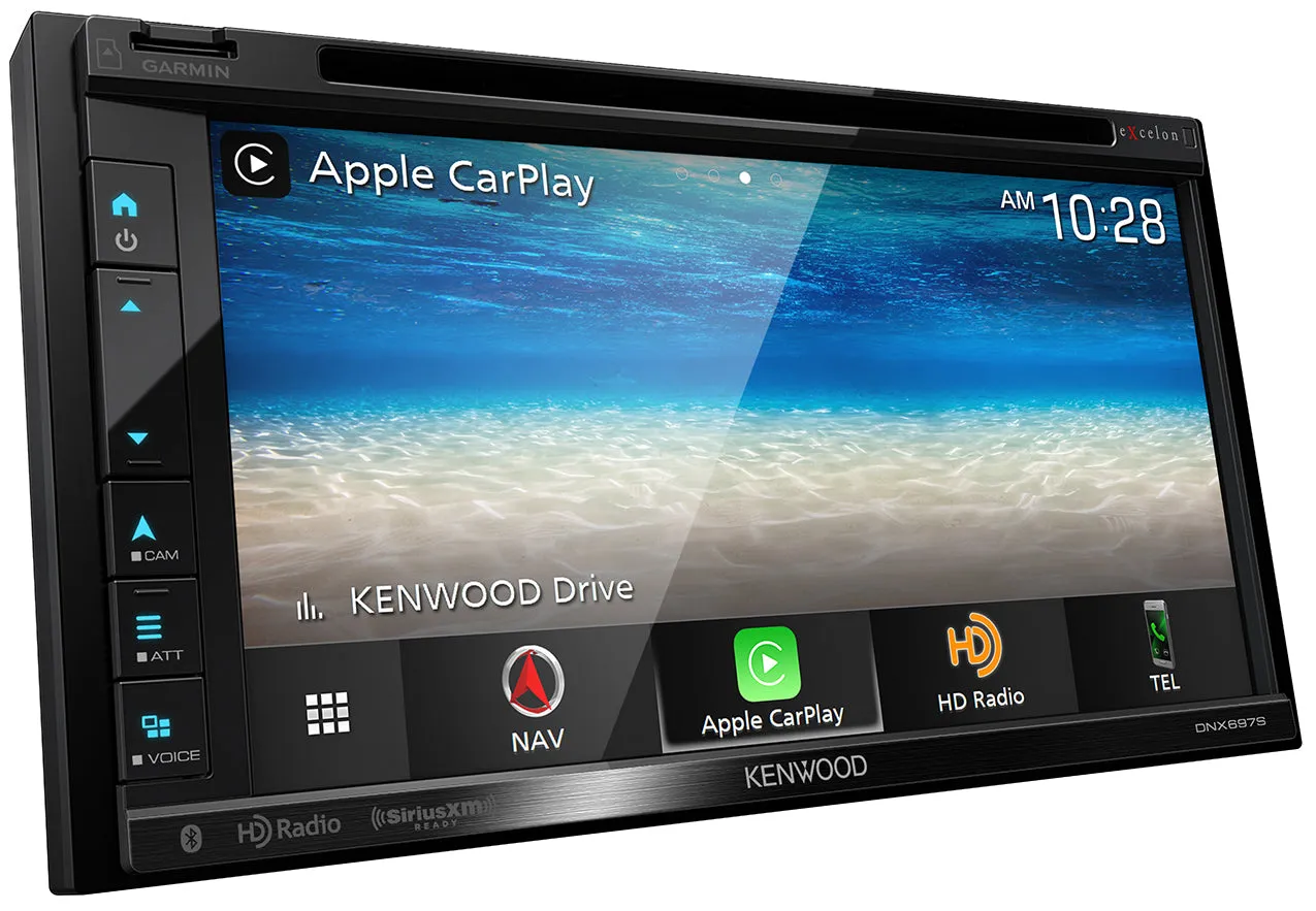 Kenwood Excelon DNX697S - 6.8" WVGA Navigation/DVD Receiver with Apple CarPlay & Android Auto Ready