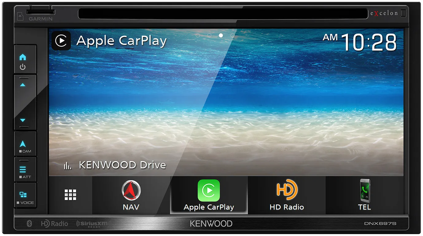 Kenwood Excelon DNX697S - 6.8" WVGA Navigation/DVD Receiver with Apple CarPlay & Android Auto Ready