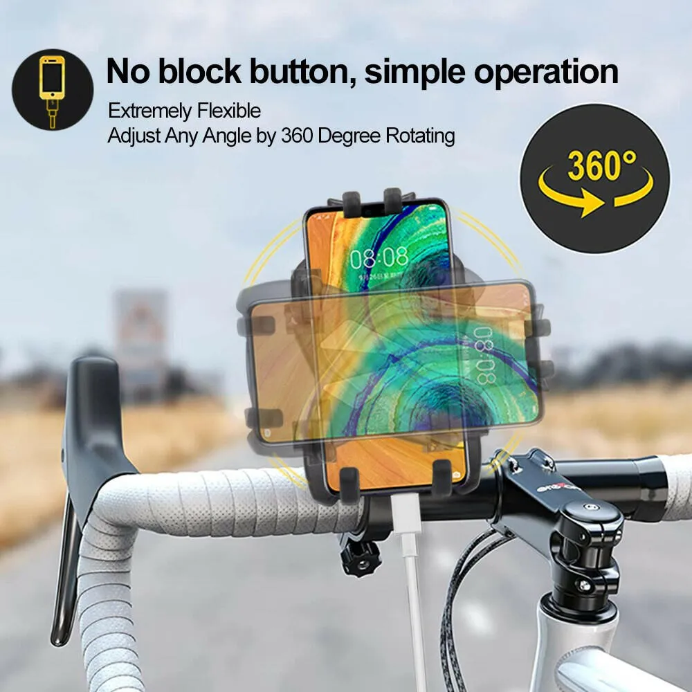 Large Size Phone Holder for Bicycle MTB Bike Phone Support Motorcycle Smartphone Mobile Handlebar Stand