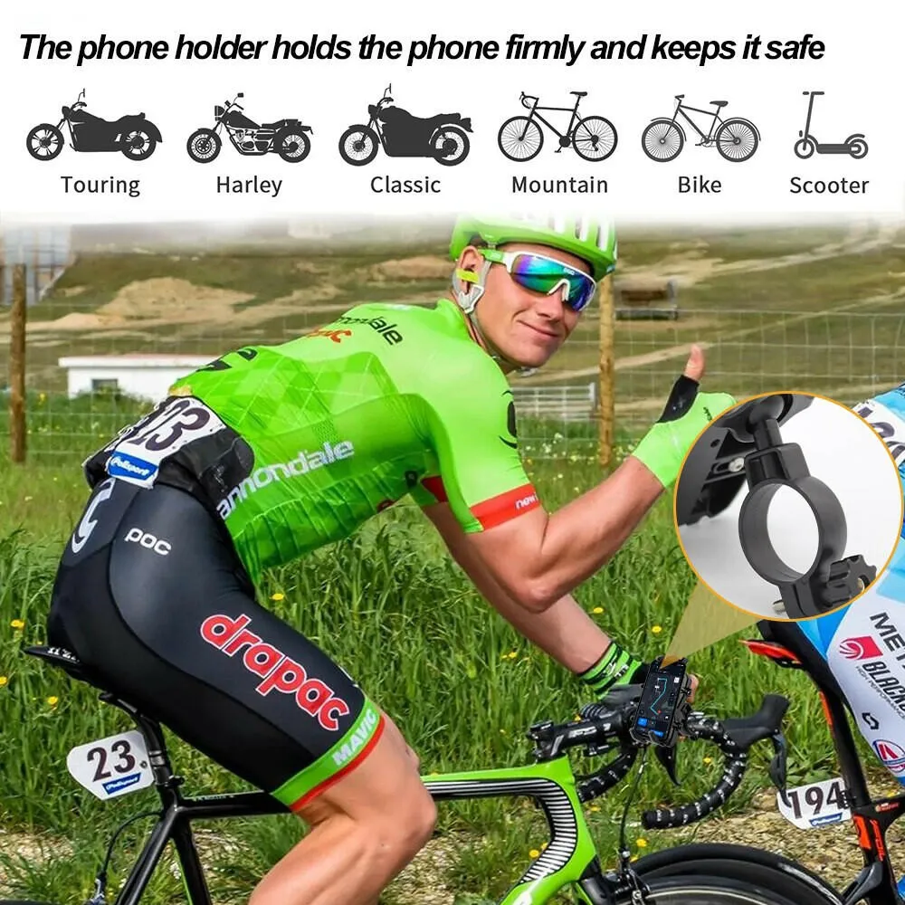 Large Size Phone Holder for Bicycle MTB Bike Phone Support Motorcycle Smartphone Mobile Handlebar Stand