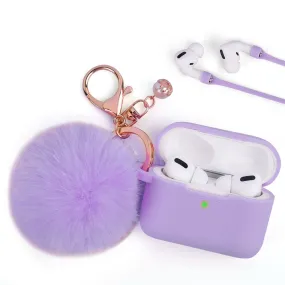 Lavender Keychain Case for Airpods Pro