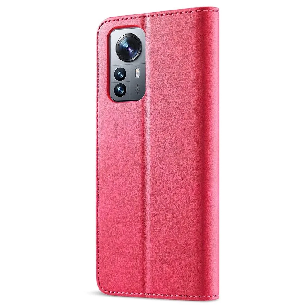 LC.IMEEKE Xiaomi 12 Pro Flip Case - Red