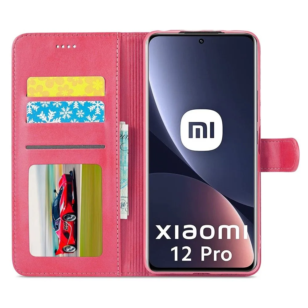 LC.IMEEKE Xiaomi 12 Pro Flip Case - Red