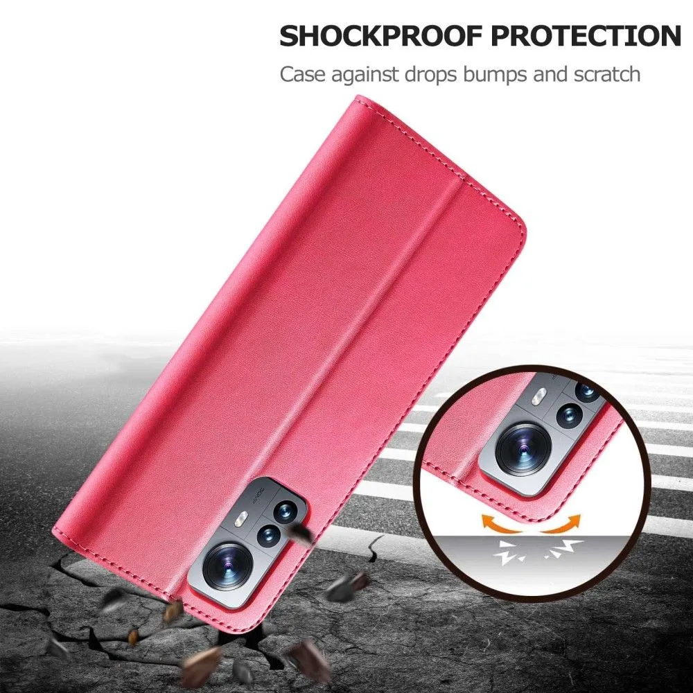 LC.IMEEKE Xiaomi 12 Pro Flip Case - Red