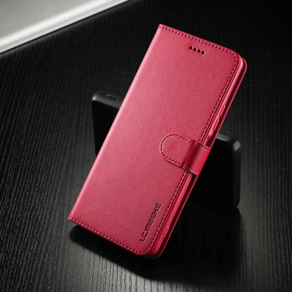 LC.IMEEKE Xiaomi 12 Pro Flip Case - Red