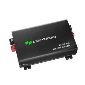 Leaptrend 60A DC to DC Charger For 12V Lithium AGM Flooded Gel LiFePO4 Deep-cycle Batteries, On RV, Yacht, Camper & Travel Trailer, Caravan, Boat