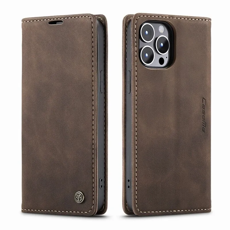 Leather Wallet Flip Phone Cases For iPhone