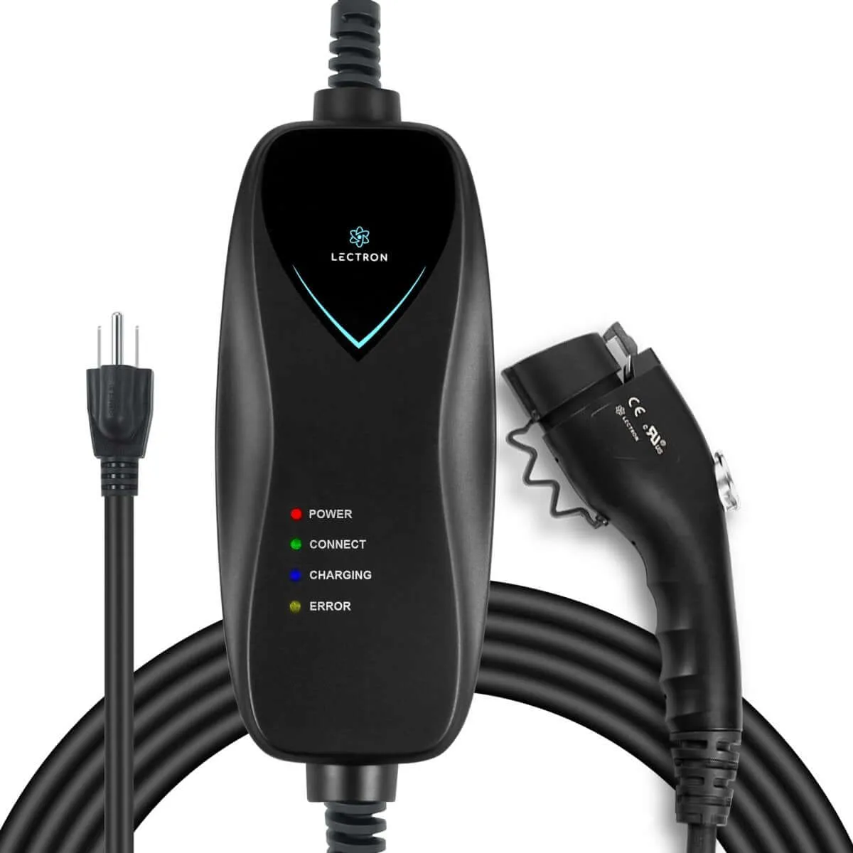 Lectron Portable Level 1 J1772 EV Charger | 110V | 15 Amp | NEMA 5-15 | Standard / WiFi-Enabled