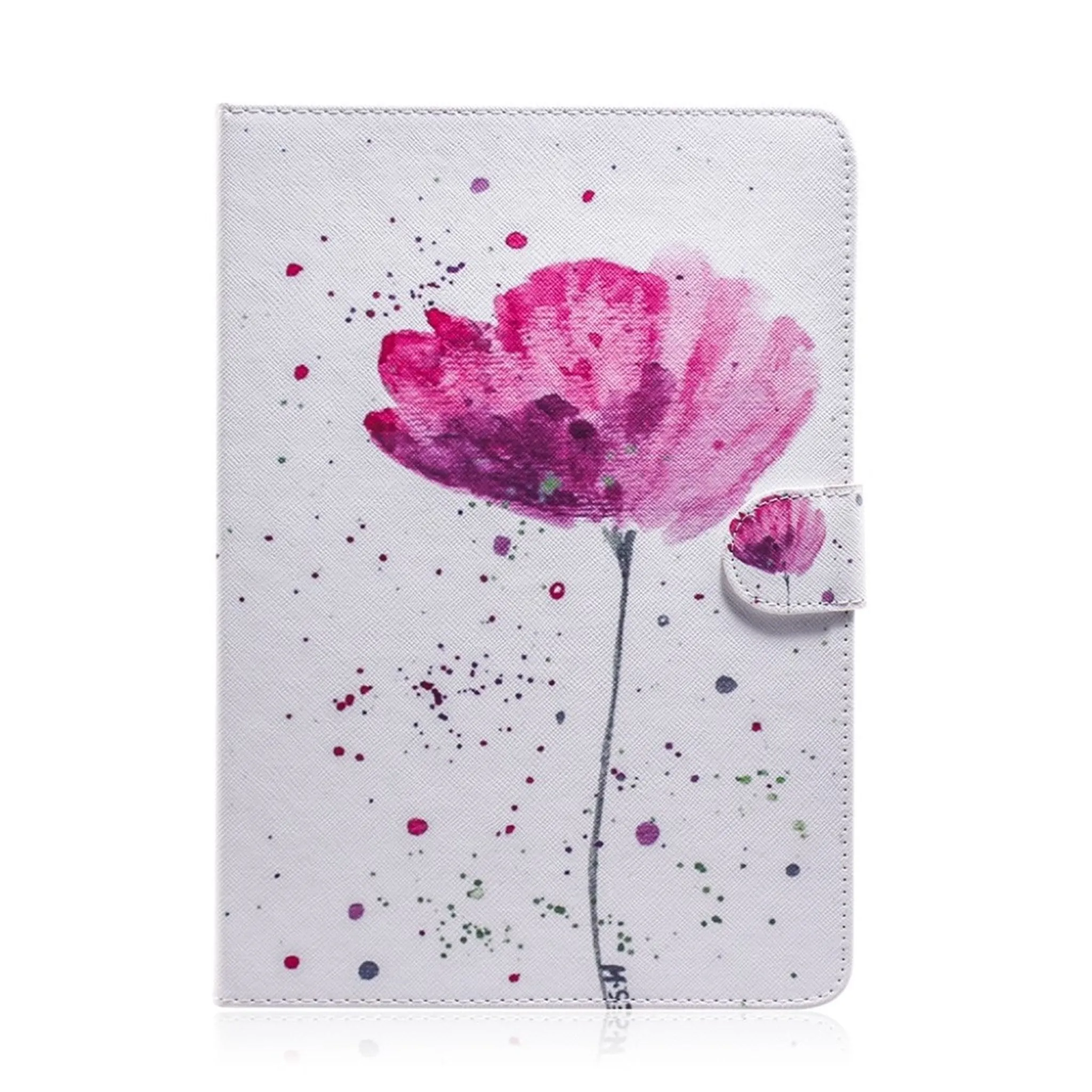 Lenovo Tab M10 FHD REL pattern leather case - Pink Flower