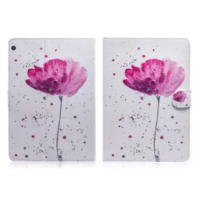 Lenovo Tab M10 FHD REL pattern leather case - Pink Flower