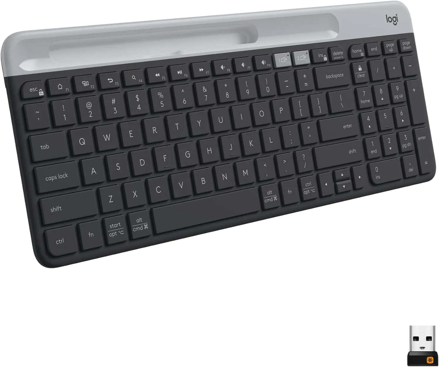 Logitech K580 慳位靜音多工藍牙鍵盤 (中文版) - Graphite 石墨灰色 920-009212 原裝行貨