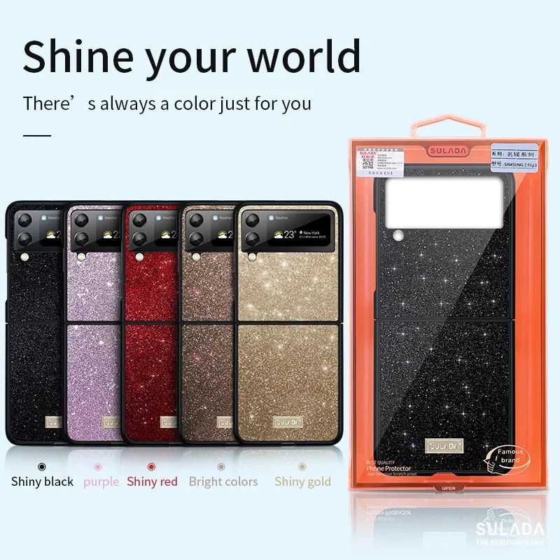 Luxury Bling Glitter Phone Case For Samsung Galaxy Z Flip