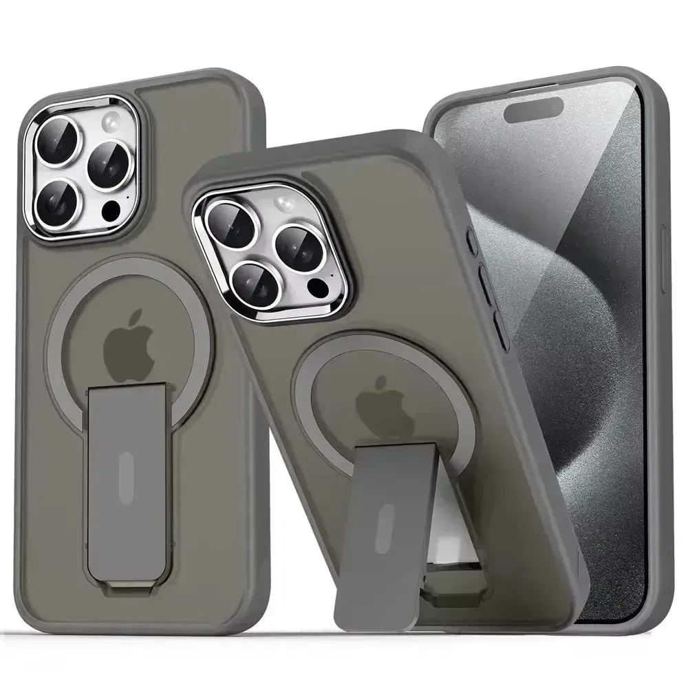 Luxury Magsafe Folding Stand Phone Case (For iPhones)