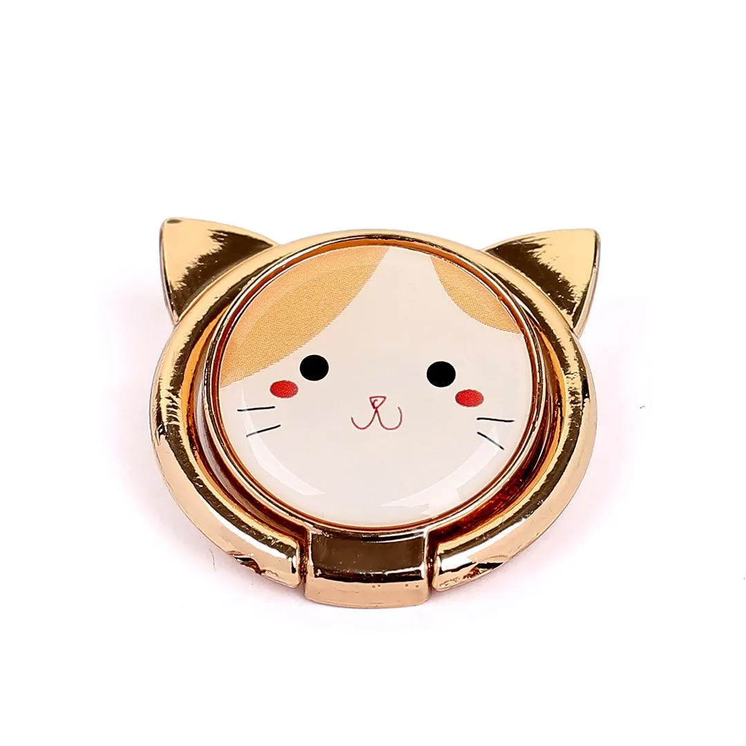 Magnet Cat Designed Ring Phone Holder