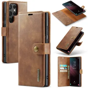 Magnetic Removable Leather Wallet Phone Case With Credit Card Slot For Samsung Galaxy S24 23