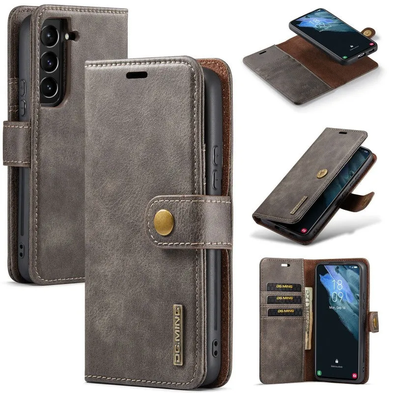 Magnetic Removable Leather Wallet Phone Case With Credit Card Slot For Samsung Galaxy S24 23