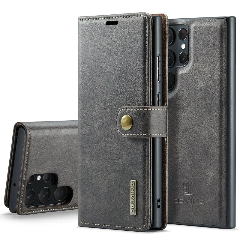 Magnetic Removable Leather Wallet Phone Case With Credit Card Slot For Samsung Galaxy S24 23