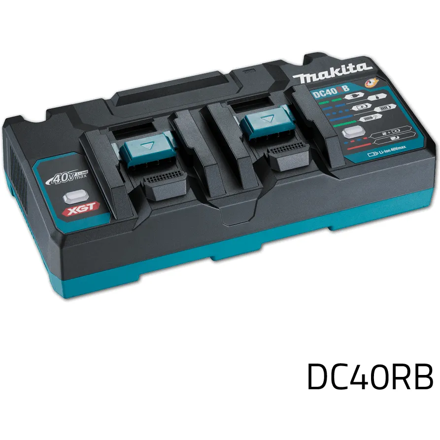 Makita DC40RB 40V 2-Port Rapid Fast Battery Charger XGT (191N09-8)