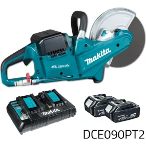 Makita DCE090PT2 36V Cordless Power Cutter / Concrete Cutter 18Vx2 LXT-Series