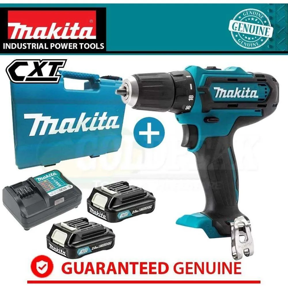 Makita DF331DWYE 12V Cordless Drill - Driver 3/8" (CXT Series)